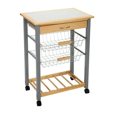 Silver/Wood VF53038 Vertiflex Companion Serving Cart with 3 Shelves 17.75 x 20.13 x 34.25 Silver/Wood VF53038 Vertiflex Companion Serving Cart with 3 Shelves 17.75 x 20.13 x 34.25